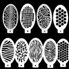Bowitzki Face Paint Stencils Fish scale Zebra pattern Leopard print Stencils