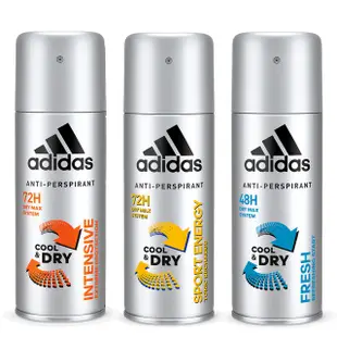 adidas愛迪達 男用長效制汗爽身噴霧 強效制汗 清新冰氛 運動勁能 150ml 蝦皮直送