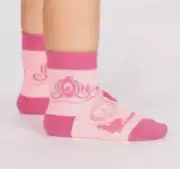 Sock It To Me Toddler Girl Pink Novelty Socks Princess Once Upon a Time Sz 4-7