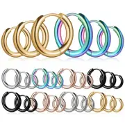 15 Pairs For Women Girls Simplicity Piercing Jewelry Titanium Earrings