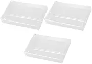 3Pcs Retro Cassette Tape Storage Boxes Clear Plastic Cases for Music Cassette Organizer for Collectors and Enthusiasts Efficient Protection for Audio Tapes