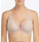 Spanx 30030R Undie-Tectable Push Up Plunge Bra Soft Nude - 34A