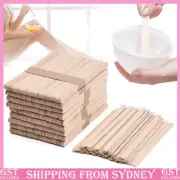 100Pieces Waxing Wooden Stick Wood Thin Spatula | Disposable Slim Wax Applicator