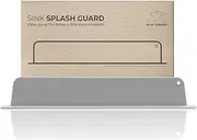 Blue Ginkgo Sink Splash Guard - (Upgraded Design) Premium Silicone Water Splash Guard for Sink | Kitchen Island Sink Backsplash Guard (18.9 x 2.9 Inch) - Gray