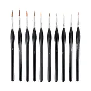 Catzon Detail Paint Brushes Set 10Pcs Miniature Brushes for Fine Detailing Art Painting