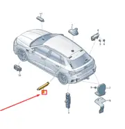 AUDI A3 Sportback 8Y Left Upper Antenna Amplifier 8Y4035225E NEW GENUINE