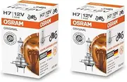 Osram H7 Halogen Headlight Bulbs 64210L 12V 55W Made In Germany 2 Piece Set