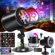 Halloween Christmas LED Projector Laser Lights Outdoor Ocean Wave Patterns Party