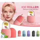 Hot Ice Facial Cube Massager Ice Roller to Depuff Shrink Pores Sculpt Face Care