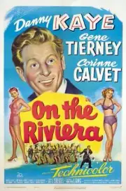 On The Riviera Poster Danny Kaye 1951 OLD MOVIE PHOTO