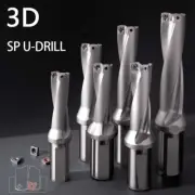 SP Series Drill Bits 10.5mm-35mm Depth 3D CNC Tool Water Indexable Drill U Drill