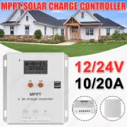 10A/ 20A 12V 24V Solar Panel Charge Controller MPPT Lead-Acid Battery Discharge