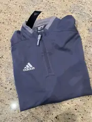 adidas Fielder's Choice 2.0 Convertible Men's Baseball Jacket Small Onix Heather