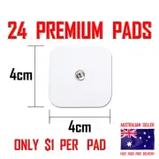 TENS EMS MACHINE ELECTRODE PADS - 4cm x 4cm x 24 SMALL PREMIUM PADS