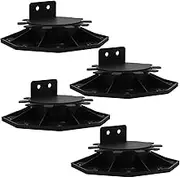 DOITOOL Decking Pedestal Supports 4 Pack Floor Supporters Height Adjustable Robust Pp Construction Easy Installation