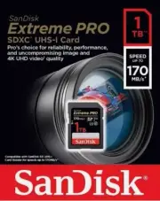 SanDisk Extreme Pro 1TB SD Class 10 SDXC Memory Card - SDSDXXY-1T00-GN4IN NEW