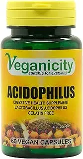 Veganicity Veganicity Acidophilus: Pro-Biotic Digestive Health Supplement: 60 Vcaps...