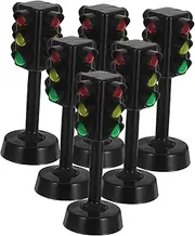 Kisangel 6pcs Traffic Signal Light Educational Traffic Lamp for Safe Simulation Model for Creative Play and Concept Learning