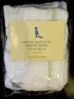 Pottery Barn Kids Ribbon Matelassé Quilted Decorative Sham Bumble Bee White New