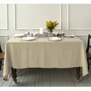 Country Table Cloth Kildare Sand Tablecloth Rectangle 140x185cm