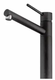 Oliveri PEPE SWIVEL MIXER 302mm Lever Handle, Ceramic Disc SANTORINI BLACK