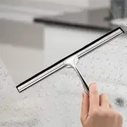 Window Glass Wiper Squeegee Scraper Stainless Steel Kitchen Holder Hook Tools