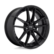 Niche 1PC M223 DFS 17X8 5x120 40 72.56 GLOSS BLACK Wheel/Rim