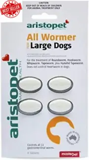 All Wormer Tablets (4-Pack) for Large Dogs - Broad-Spectrum, Effective Deworming