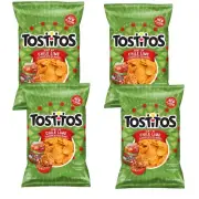 Tostitos HINT OF CHILE LIME Bite Size Rounds Tortilla Chips 11oz (4 Bags) NEW