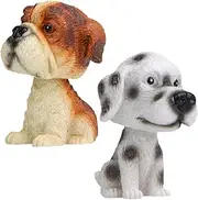 2pcs Dog Model Car Interior Accessory Car Dashboard Decorations Resin Statue Dashboard Decorations Bobblehead Ornaments Resin