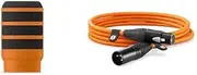 RØDE PodMic Orange Pop Filter and Cables Bundle - WS14 and XLR (3m) Cable