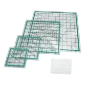 Quilting Rulers, 4 Square Quilting Templates Acrylic Rulers with 24 Non-Slip
