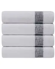 DePera Home Pera Set Of 4 Turkish Bath Towels