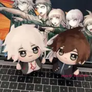 Danganronpa Nagito Komaeda Naegi Makoto Plush Doll Keychain Toy Pendant Gift
