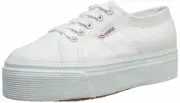 Superga 2790 Flatform White Womens Canvas Trainers