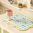 Quick Drying Dining Table Mat Rectangular Cup Coaster Household