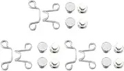 [Novent] Adjustable Jean Button | Adjustable Pants Button Pin,with Rivets Loose Jeans Tightener, Adjustable Shape Removable Button Pins for Sleeves