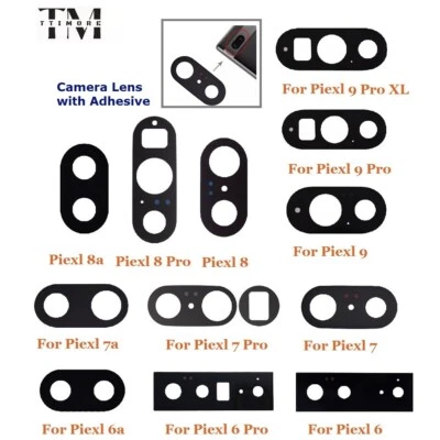 Back Camera Lens Glass Rear for Google Pixel 9 Pro XL 8 Pro 8a 7 Pro 7a 6 Pro 6a