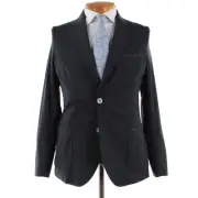 Stefan Brandt NWT Cotton Blend Sport Coat Size Small In Solid Blue