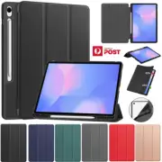 For Samsung Galaxy Tab S10 FE+ 13.1" X620 Smart Leather Case With S Pen Holder