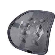 Lumbar Support with Breathable Mesh - Breathable Support Brace Back Pillow - Chair Massage Cushion, Auto Pad Cushion, Chair Pad with Massage for Wheelchair, Back Stress