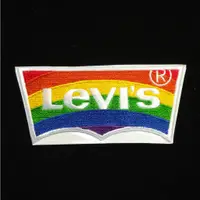 在飛比找蝦皮購物優惠-levi's levis 彩虹刺繡貼布 標章 臂章 徽章 布