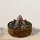 Coil Incense Burner with Lid Gift Crafts Decor Alloy Incense Burner Holder for