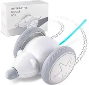 Hcpet Interactive Cat Toys for Indoor Cats, Automatic Cat Toy with LED Lights, Cat Toys, Pet Toys, Smart Electric Cat Toy, USB Rechargeable, Auto On/Off