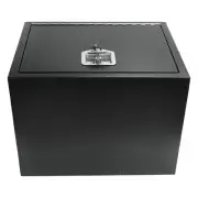 Black 18 In. X 18 In. X 24 In. Iron Underbody Truck Storage Tool Box w/Lock