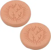 Generic 2pcs Circular Humidor Humidifiers for Humidity Control Leaf Patterned Cotta Sheets for s Moisture Maintenance