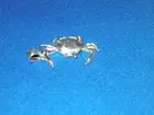 NEW STERLING SILVER NAUTICAL STONE CRAB PENDANT MARINE SEALIFE FISH JEWELRY
