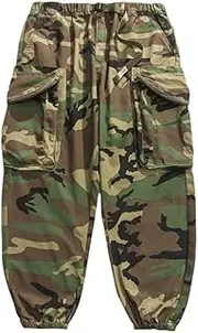 [Haitpant] Men American Outdoor Baggy Trousers Camo1 Military Pants Japanese Harajuku Tactical Cargo Joggers