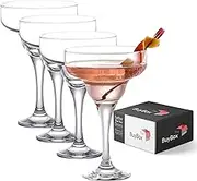 the mask el turko Margarita Glasses, Cocktail Glasses, Martini Coupe Glasses, Crystal Espresso Martini Glasses, Long stem Glassware (250ml/8.4oz) (4 Pcs (8.4oz))