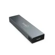Cruxtec NGFF M.2 SSD to USB-C Ultra Slim Design Enclosure Plug & Play Black